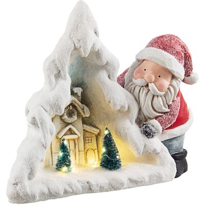 Bizzotto - Père Noël Wintry Abri De Jardin Led Décoration Noël 34 Cm - Publicité Bizzotto - Père Noël Wintry Abri De Jardin Led Décoration Noël 34 Cm - Publicité