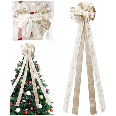 Artemis Nœud De Noël Décoratif, Grand Nœud, Pointe Ornementale Pour Sapin De Noël - Publicité Artemis Nœud De Noël Décoratif, Grand Nœud, Pointe Ornementale Pour Sapin De Noël - Publicité