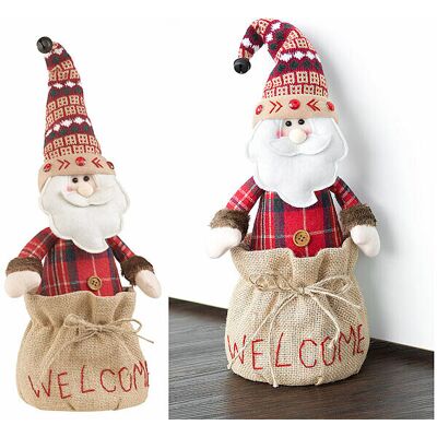 Père Noël Cale-Porte Décoratif \"Welcome\" 1,5 Kg - Infactory - Publicité Père Noël Cale-Porte Décoratif \"Welcome\" 1,5 Kg - Infactory - Publicité