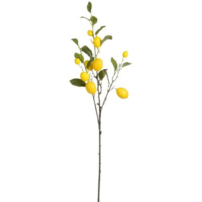 Mica Decorations Citron Branche Artificielle - H104 Cm - Jaune - Publicité Mica Decorations Citron Branche Artificielle - H104 Cm - Jaune - Publicité