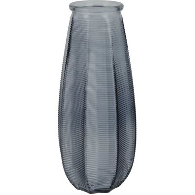 Sans Marque Vase Décoratif Haut En Verre Gris Capella - Publicité Sans Marque Vase Décoratif Haut En Verre Gris Capella - Publicité