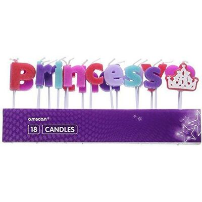 Bougies Princesse Amscan 9900054 - 18 Pièces Anniversaire Fille Rose Couronne - Publicité Bougies Princesse Amscan 9900054 - 18 Pièces Anniversaire Fille Rose Couronne - Publicité