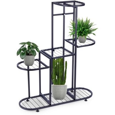 Sans Marque Support À Fleurs En Métal Noir, 5 Niveaux, 84,5 Cm - Publicité Sans Marque Support À Fleurs En Métal Noir, 5 Niveaux, 84,5 Cm - Publicité