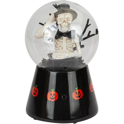Pms International Décoration Boule Globulaire Effet Tourbillonnant Halloween - Squelette - Publicité Pms International Décoration Boule Globulaire Effet Tourbillonnant Halloween - Squelette - Publicité