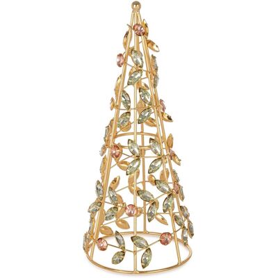 Bizzotto Sujet Sapin De Noël Pacey 25cm Vert Or Métal - Publicité Bizzotto Sujet Sapin De Noël Pacey 25cm Vert Or Métal - Publicité