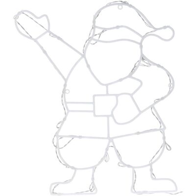 Artemis Décoration De Noël À Piles Pour Fenêtre Avec Lumières Et Père Noël - Publicité Artemis Décoration De Noël À Piles Pour Fenêtre Avec Lumières Et Père Noël - Publicité