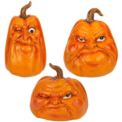 Pms International Set De 3 Ornements Citrouille Grumpkin Halloween - Publicité Pms International Set De 3 Ornements Citrouille Grumpkin Halloween - Publicité