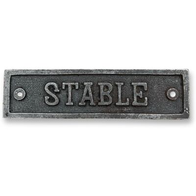 Thorness Cast Iron Antique Style Stable Door Plaque 15.5cm X 4cm - Publicité Thorness Cast Iron Antique Style Stable Door Plaque 15.5cm X 4cm - Publicité