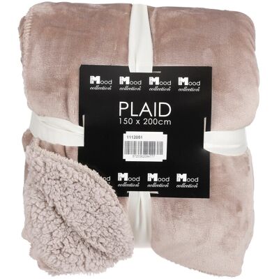 Mica Decorations Mardy Plaid - L200 X H150 Cm - Polyester - Beige - Publicité Mica Decorations Mardy Plaid - L200 X H150 Cm - Polyester - Beige - Publicité