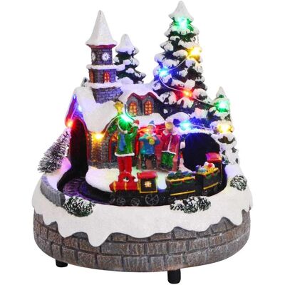 Décor De Table De Noël Multicolore 16 X 16 X 19 Cm Résine Vidaxl - Publicité Décor De Table De Noël Multicolore 16 X 16 X 19 Cm Résine Vidaxl - Publicité