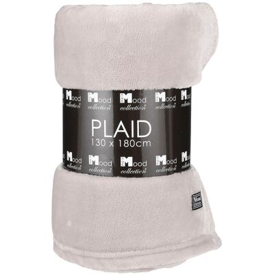 Mica Decorations Famke Plaid En Polaire - L180 X L130 Cm - Beige - Publicité Mica Decorations Famke Plaid En Polaire - L180 X L130 Cm - Beige - Publicité