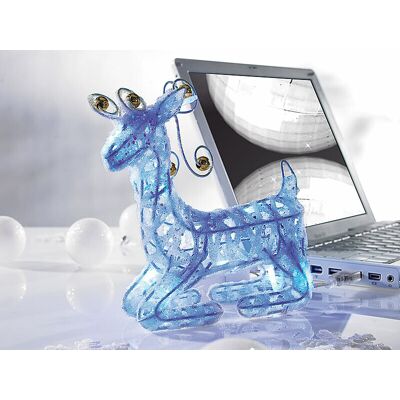 Renne Du Père Noël Lumineux Usb/pile - Lunartec - Publicité Renne Du Père Noël Lumineux Usb/pile - Lunartec - Publicité