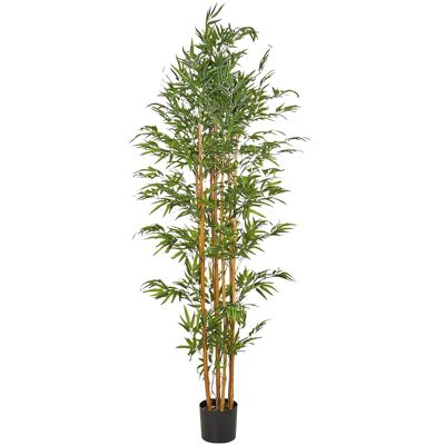 Plante de bambou artificielle Beliani - 220cm - Décoration intérieure - Publicité Plante de bambou artificielle Beliani - 220cm - Décoration intérieure - Publicité