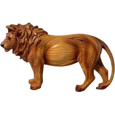 Thorness Lion Décoratif Effet Bois – Figurine Animale À Poser - Publicité Thorness Lion Décoratif Effet Bois – Figurine Animale À Poser - Publicité