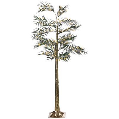 Beliani Arbre Décoratif Palmier Led Scandinave Intérieur Extérieur Pe 175 Cm Doré Paljav - Publicité Beliani Arbre Décoratif Palmier Led Scandinave Intérieur Extérieur Pe 175 Cm Doré Paljav - Publicité