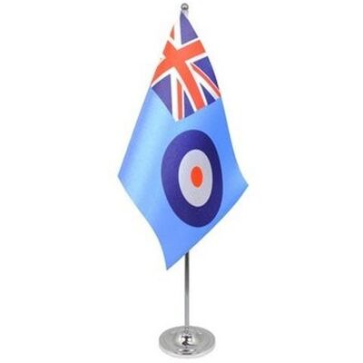 Az Flag Drapeau De Table Prestige Royal Air Force Britannique 22x15cm En Satin - Grand D - Publicité Az Flag Drapeau De Table Prestige Royal Air Force Britannique 22x15cm En Satin - Grand D - Publicité
