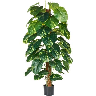 Beliani Plante Artificielle En Pot En Plastique Accessoire Décoratif Noir Dieffenbachia - Publicité Beliani Plante Artificielle En Pot En Plastique Accessoire Décoratif Noir Dieffenbachia - Publicité