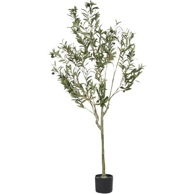 Beliani Plante Artificielle En Pot Plastique 153 Cm Décoration D'Intérieur Olive Tr - Publicité Beliani Plante Artificielle En Pot Plastique 153 Cm Décoration D'Intérieur Olive Tr - Publicité
