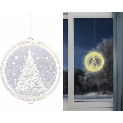 Décoration Lumineuse Pour Fenêtre Sapin De Noël - Lunartec - Publicité Décoration Lumineuse Pour Fenêtre Sapin De Noël - Lunartec - Publicité