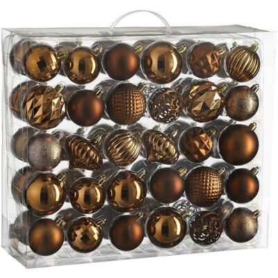Mica Decorations Ensemble De Boules De Noël - Marron - Publicité Mica Decorations Ensemble De Boules De Noël - Marron - Publicité