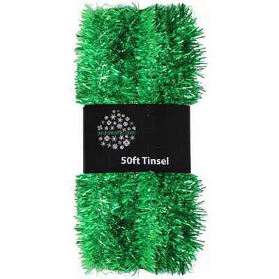 Snow White Sapin De Noël 50ft X 3cm Guirlande Grande Valeur - Vert - Publicité Snow White Sapin De Noël 50ft X 3cm Guirlande Grande Valeur - Vert - Publicité