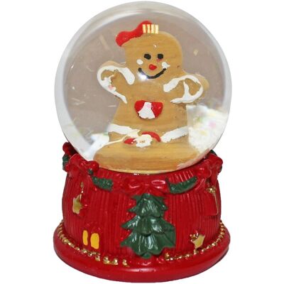 Pms International Boules À Neige De Noël 70mm Décoration - Femme En Pain D'Épices - Publicité Pms International Boules À Neige De Noël 70mm Décoration - Femme En Pain D'Épices - Publicité