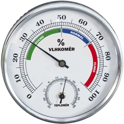 Sans Marque Thermomètre Avec Hygromètre 8,5 Cm - Publicité Sans Marque Thermomètre Avec Hygromètre 8,5 Cm - Publicité