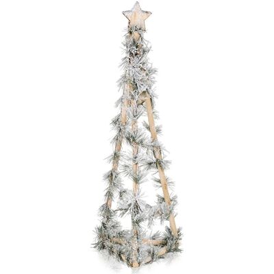 Sans Marque Sapin De Noël Avec Cône En Bois, 68 Cm, Illuminé - Publicité Sans Marque Sapin De Noël Avec Cône En Bois, 68 Cm, Illuminé - Publicité