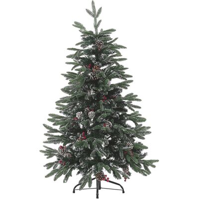 Arbre de Noël Vert DENALI de Beliani - Neige artificielle, 120cm - Publicité Arbre de Noël Vert DENALI de Beliani - Neige artificielle, 120cm - Publicité