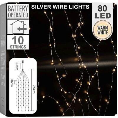 Artemis Guirlande Lumineuse Décorative À Piles Pour Sapin De Noël, 10 X 75 Cm - Publicité Artemis Guirlande Lumineuse Décorative À Piles Pour Sapin De Noël, 10 X 75 Cm - Publicité
