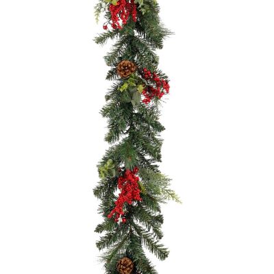 Mica Decorations Harvey Guirlande Avec Pommes De Pin - L180 X L15 X H11 Cm - Ver - Publicité Mica Decorations Harvey Guirlande Avec Pommes De Pin - L180 X L15 X H11 Cm - Ver - Publicité