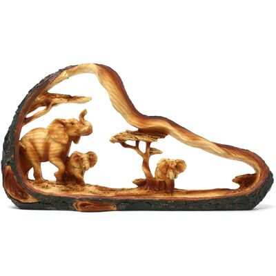 Thorness Free Standing Graceful Elephant And Family Decorative Ornament - Publicité Thorness Free Standing Graceful Elephant And Family Decorative Ornament - Publicité
