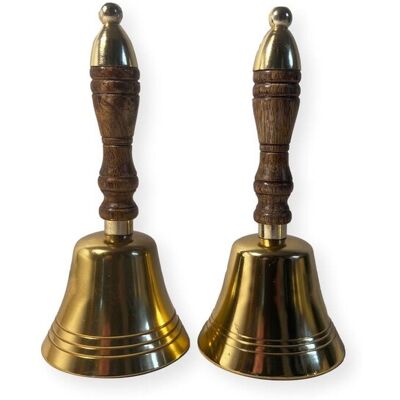 Thorness Lot De Deux Élégantes Cloches De Bibliothèque En Aluminium De 18 Cm - Publicité Thorness Lot De Deux Élégantes Cloches De Bibliothèque En Aluminium De 18 Cm - Publicité