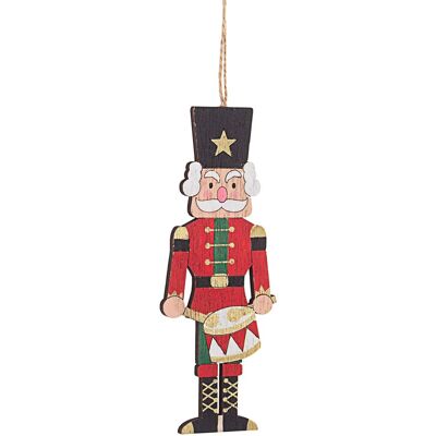 Bizzotto Pendentif Pour Arbre De Noël 15cm Père Noël Bois - Publicité Bizzotto Pendentif Pour Arbre De Noël 15cm Père Noël Bois - Publicité