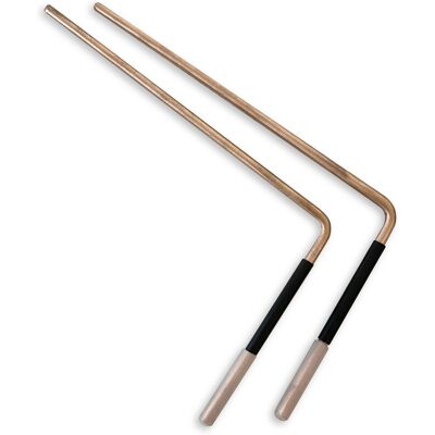 Thorness Copper Dowsing Diving Rods With Handles And Instructions For Use - Publicité Thorness Copper Dowsing Diving Rods With Handles And Instructions For Use - Publicité