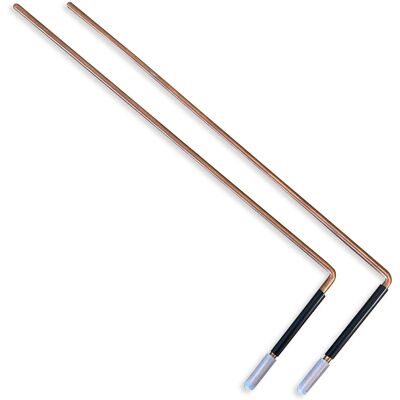 Thorness Copper Dowsing Diving Rods With Handles And Instructions For Use - Publicité Thorness Copper Dowsing Diving Rods With Handles And Instructions For Use - Publicité