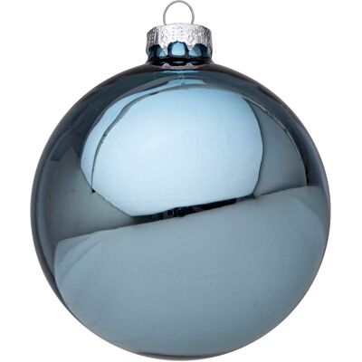 Bizzotto Décoration Sphère Boule Arbre De Noël Bleu Brillant Verre 10cm - Publicité Bizzotto Décoration Sphère Boule Arbre De Noël Bleu Brillant Verre 10cm - Publicité