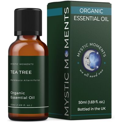 Mystic Moments Huile Essentielle Bio D'Arbre À Thé - 100% Pure - 50ml - Publicité Mystic Moments Huile Essentielle Bio D'Arbre À Thé - 100% Pure - 50ml - Publicité