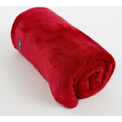 Mica Decorations Famke Plaid En Polaire - L180 X L130 Cm - Rouge - Publicité Mica Decorations Famke Plaid En Polaire - L180 X L130 Cm - Rouge - Publicité