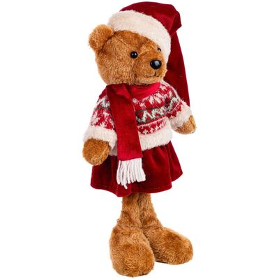 Bizzotto Ourson Ralphy Décoration Noël 40cm Rouge - Publicité Bizzotto Ourson Ralphy Décoration Noël 40cm Rouge - Publicité
