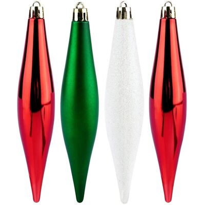 Artemis Ensemble De 4 Boules De Noël Incassables Et Colorées Pour Sapin De Noël - Publicité Artemis Ensemble De 4 Boules De Noël Incassables Et Colorées Pour Sapin De Noël - Publicité