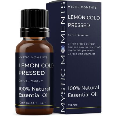 Mystic Moments Huile Essentielle De Citron Pressée À Froid - 10ml - Publicité Mystic Moments Huile Essentielle De Citron Pressée À Froid - 10ml - Publicité