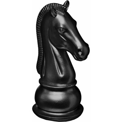 Sans Marque Cavalier D'Échecs Décoratif Noir 25,5 Cm - Publicité Sans Marque Cavalier D'Échecs Décoratif Noir 25,5 Cm - Publicité