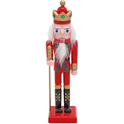 Pms International Figurines De Noël En Style De Casse-Noix 20cm Décoration - Portant Une Couronne - Publicité Pms International Figurines De Noël En Style De Casse-Noix 20cm Décoration - Portant Une Couronne - Publicité