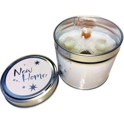 Pms International Bougie Parfumée Neuve En Boîte Métal Détail Argent Vanille Et Jasmin - Publicité Pms International Bougie Parfumée Neuve En Boîte Métal Détail Argent Vanille Et Jasmin - Publicité