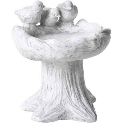 Beliani Mangeoire Bain D'Oiseaux Extérieur Vintage Accessoire Décoratif Mgo Gris J - Publicité Beliani Mangeoire Bain D'Oiseaux Extérieur Vintage Accessoire Décoratif Mgo Gris J - Publicité