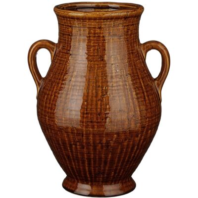 Mica Decorations Elena Vase - L29 X L26 X H39 Cm - Céramique - Marron - Publicité Mica Decorations Elena Vase - L29 X L26 X H39 Cm - Céramique - Marron - Publicité