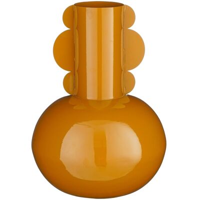 Vase Boyd de Mica Decorations - 36x25cm - Métal - Brun - Publicité Vase Boyd de Mica Decorations - 36x25cm - Métal - Brun - Publicité