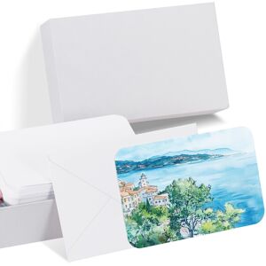 Uxcell 30 Sets Cartes Aquarelle Coins Arrondis Avec Enveloppes 4x6 Inch(White Box) - Publicité Uxcell 30 Sets Cartes Aquarelle Coins Arrondis Avec Enveloppes 4x6 Inch(White Box) - Publicité