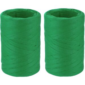 Uxcell 2 Rouleaux Ruban Papier Rafia 1/4\" 110 Yd Vert Foncé - Publicité Uxcell 2 Rouleaux Ruban Papier Rafia 1/4\" 110 Yd Vert Foncé - Publicité